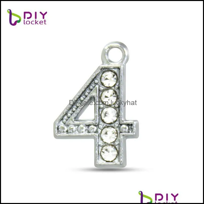 full drill 09 charm women and men bracelet necklace findings components sliver small pendants alloy 0 35ls q2