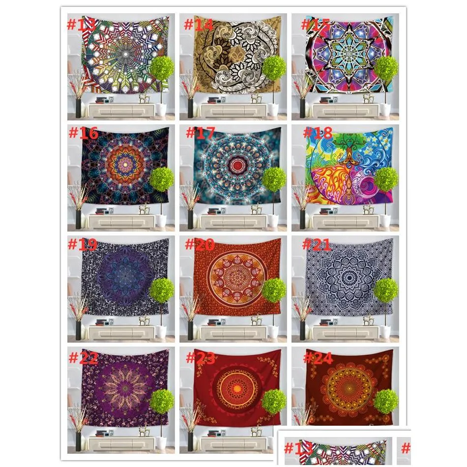 51 design mandala tapestry wall hanging mural yoga mats beach towel picnic blanket sofa cover party backdrop wedding home decoration