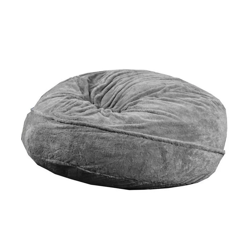 chair covers faux fur big round bean bag cover relax seat  soft fluffy without fillings lazy sofa bed living room lounge