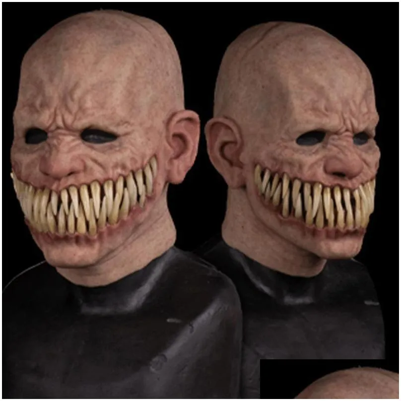 party masks adult horror trick toy scary prop latex mask devil face cover terror creepy practical joke for halloween prank toys