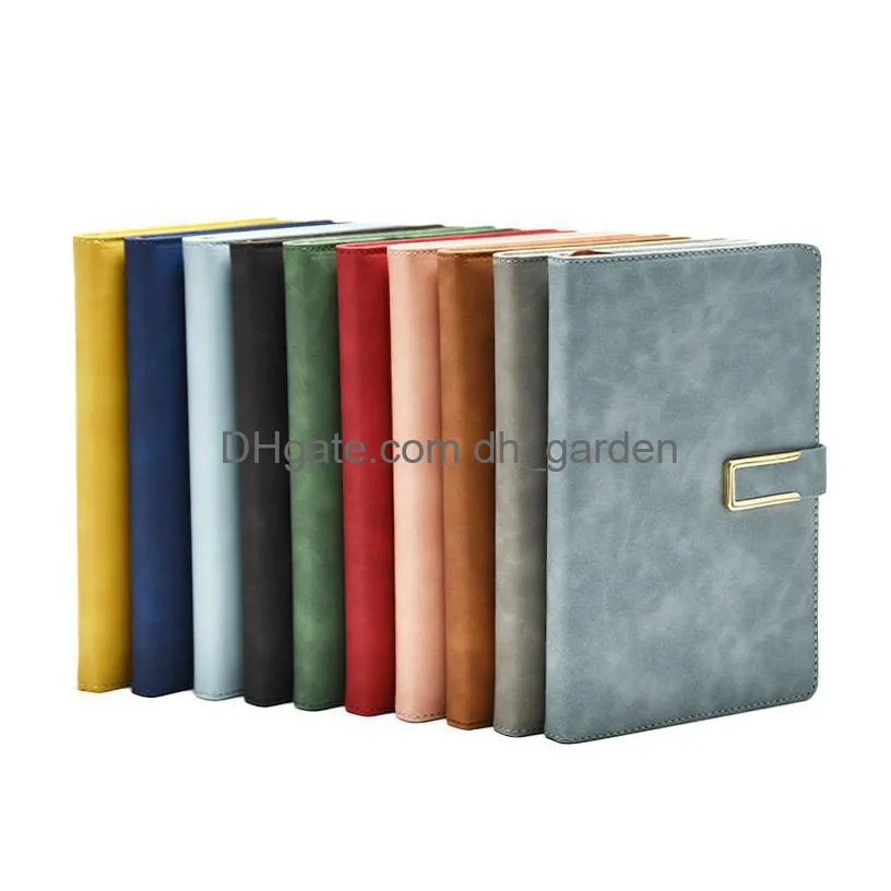 pu leather journal notebook vintage notepad magnetic closure writing classic diary with lined paper for travel planner daily notes