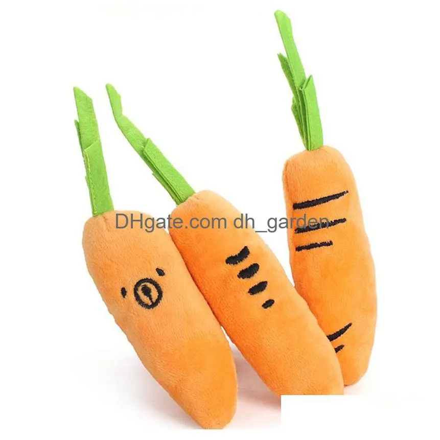 pet plush toy cartoon biteresistant plush sound radish expression dog toy vegetable carrot pet squeak toy puppy