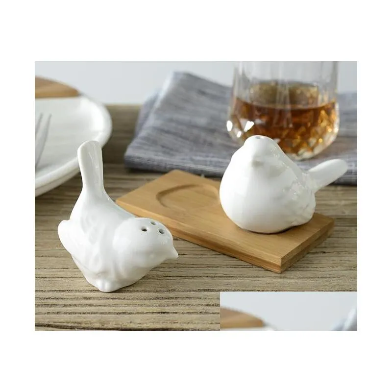 wholesale wedding favor gift and giveaways for guest ceramic love birds salt and pepper shaker party souvenir 200piecesis100sets
