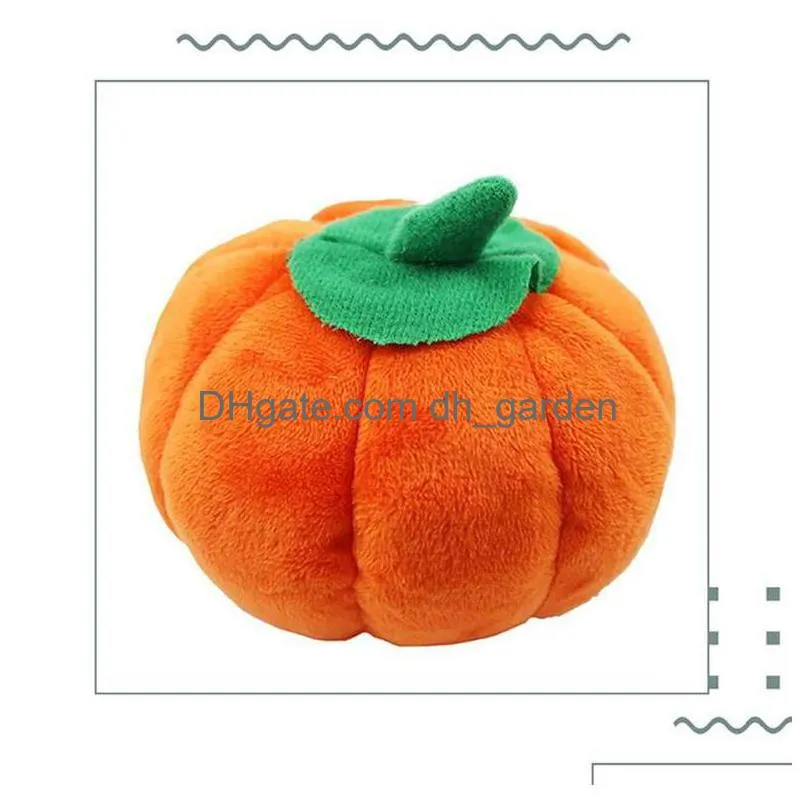 animals cartoon dog toys stuffed squeaking pet toy cute plush puzzle dogs cat chew squeaker squeaky toy for pet pumpkin