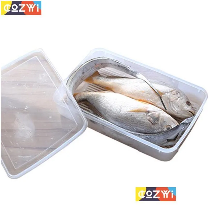 storage bottles jars 6000ml plastic food box fridge zer freshness boxes house hold kitchen containers