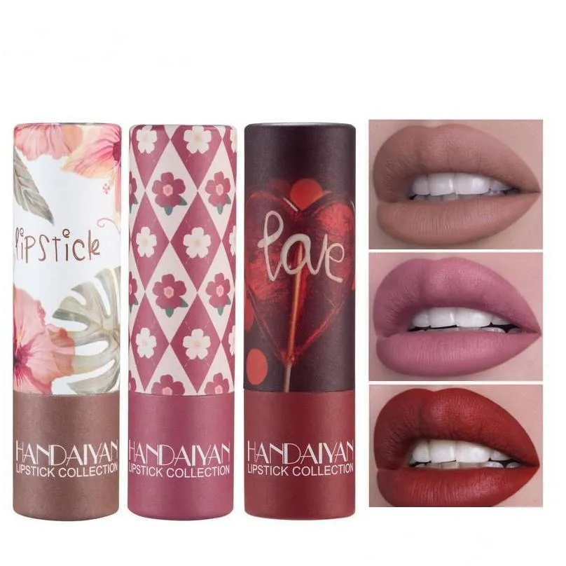 handaiyan rouge lipstick matte valvet lip stick nutritious easy to wear limited edition bulk wholesale matt lipsticks