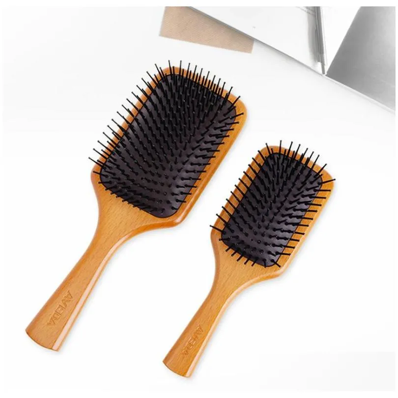 dropshipping a top quality aveda paddle brush brosse club massage hairbrush comb prevent trichomadesis hair sac massager