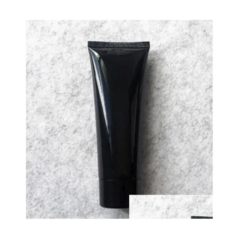 100g black plastic cosmetic cream bottle 100ml facial cleanser lotion tube el supply shampoo packing bottles