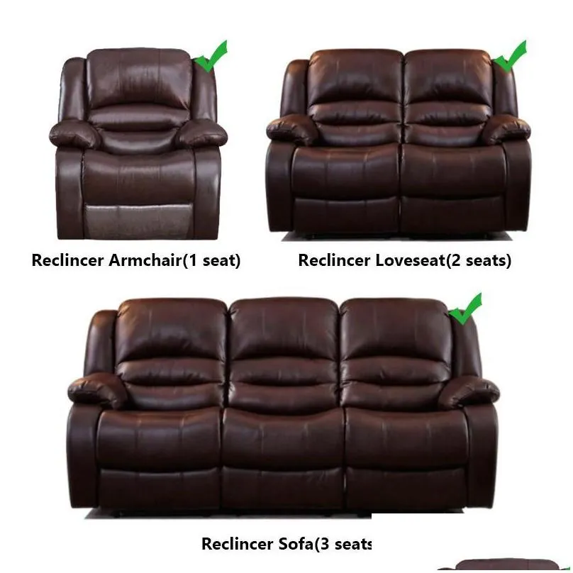 chair covers 1/2/3 seater spandex recliner cover stretch reclining sofa elastic relax armchair couch slipcover