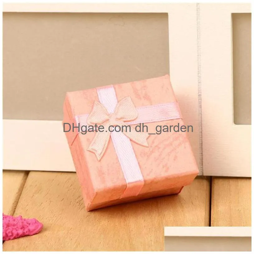 jewelry storage paper box multi colors ring earring packaging gift boxes for anniversaries birthdays gifts package