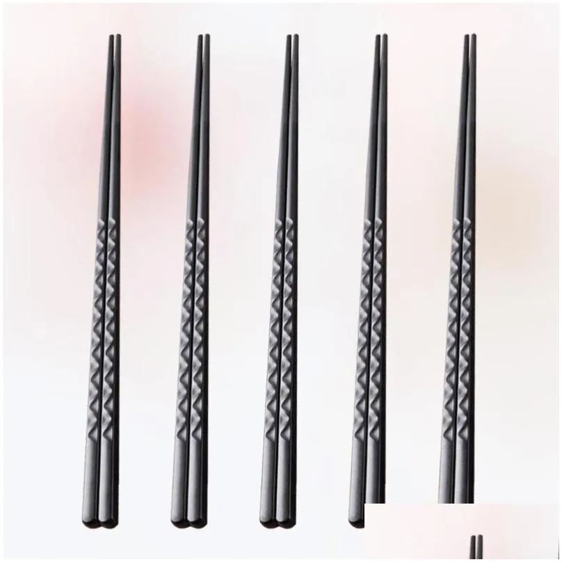 chopsticks 5 pairs reusable nonslip luxury japanese style