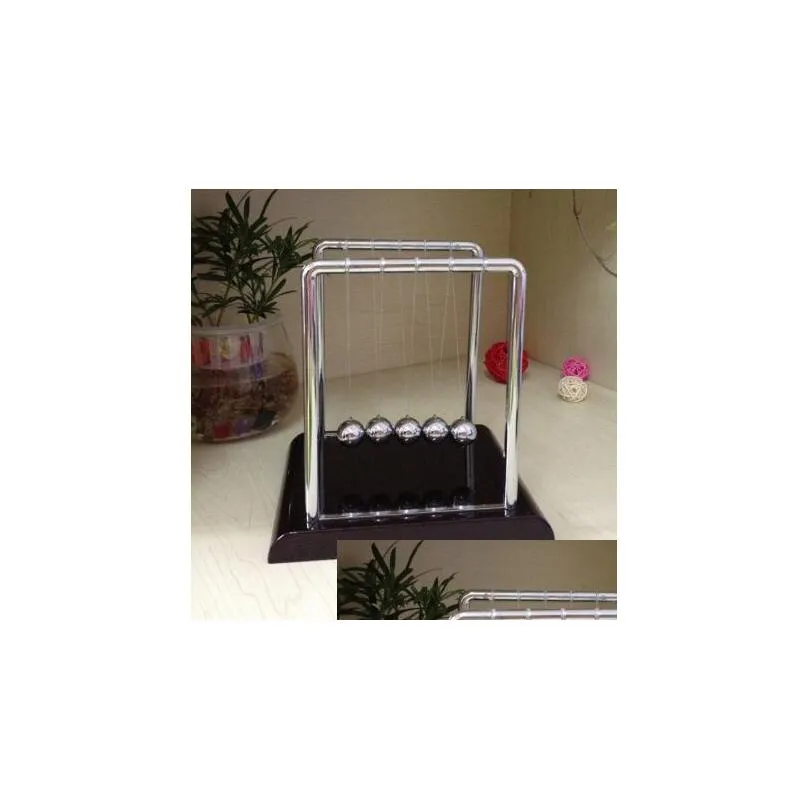 decorative objects figurines early fun development desk toy gift tons cradle steel balance ball physics science pendulum