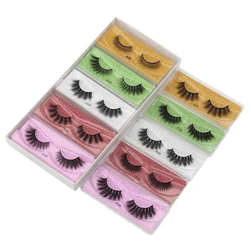 lash case for lashes color eyelash 3d mink false eyelashes packaging box multicolor bottom card mixing makeup