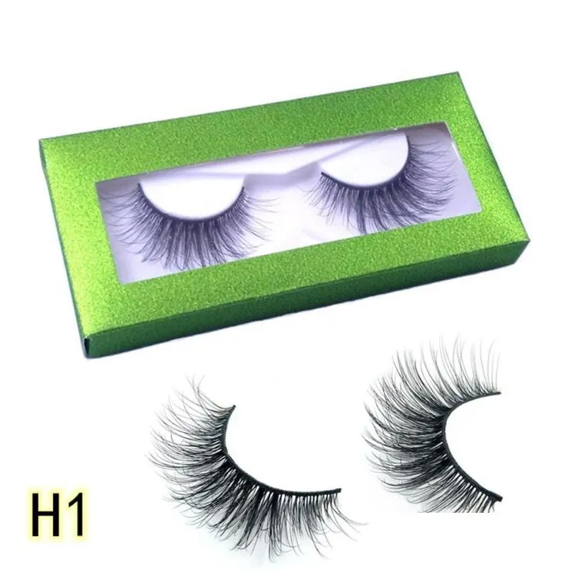 5pairs 3d faux mink hair false eyelashes natural long full volume wispies classic handmade eye lashes extension makeup tools