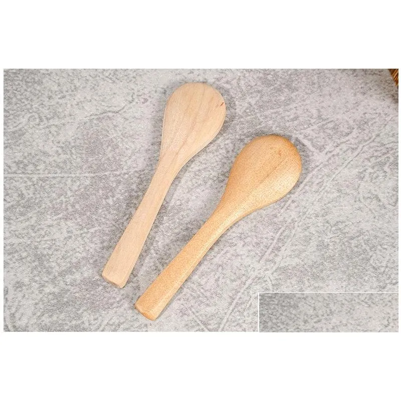 wooden jam spoon baby honey spoon small coffee spoon delicate kitchen using condiment scoop ht12