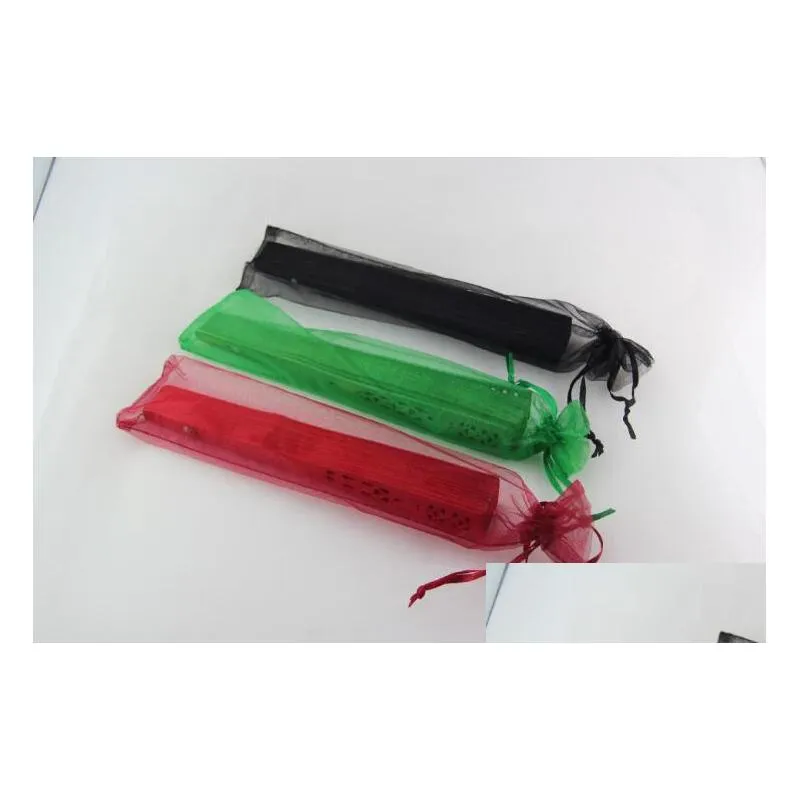 other festive party supplies silk pouch for hand fans organza gift bag fans with drawstring 100pcs/lot 10 color
