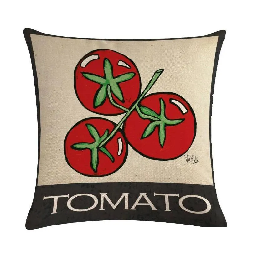 cushion/decorative pillow vegetable add english homerdecor cushion cover throw pillowcase covers 45 x 45cm sofa seat decorative