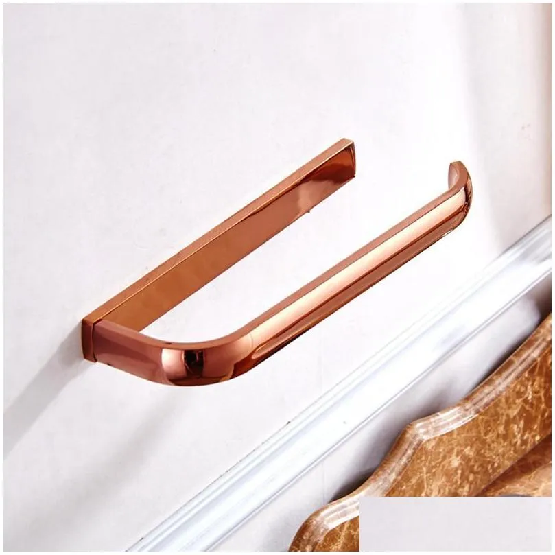 luxury rose gold bathroom accessories brass paper holder towel bar robe ring bath hardware sets accessory set