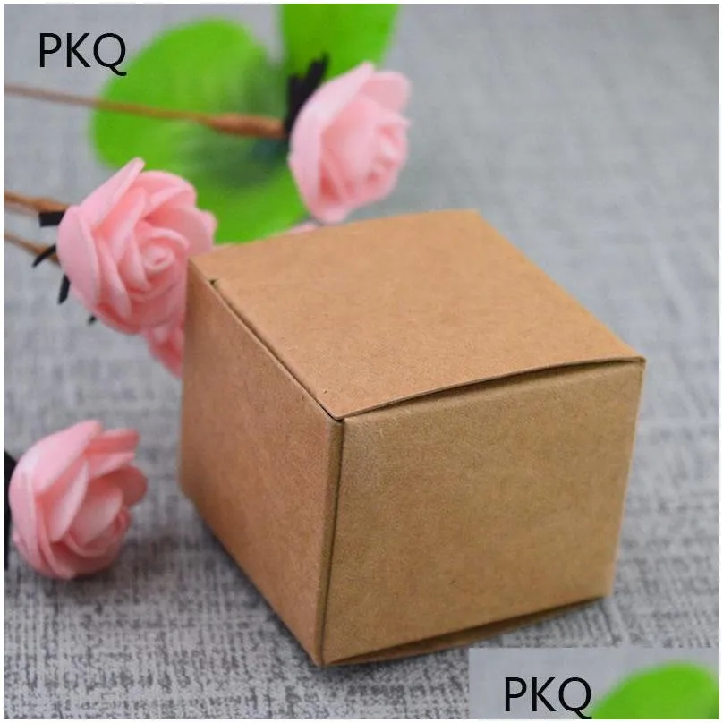 gift wrap 50pcs 5x5x5/6x6x6/7x7x7/8x8x8/9x9x9/10x10x10cm white/black/kraft paper square box diy handmade soap cardboard