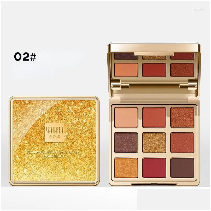 eye shadow glitter pearlescent eyeshadow palette shiny matte eyeshadows pallet female korea kawaii cosmetics sequins paletas de