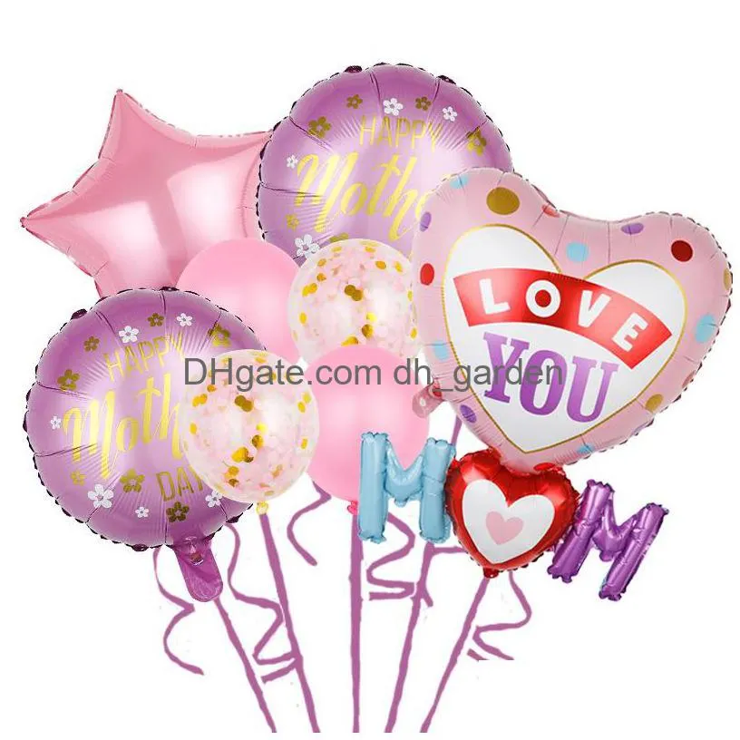 mothers day party theme decorative balloons festive balloon set mom i love you birthday bedroom meaning extraordinary birthday