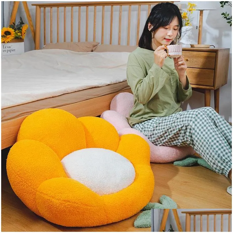 chair covers flower cushion futon household floor lazy man sitting pier bedroom tatami floating window plush office matchair
