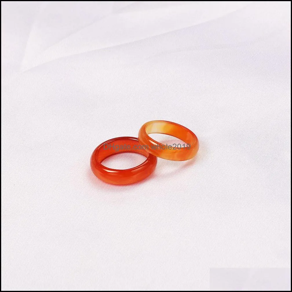 wholesale bulk lots womens 50pcs smoothy red black stone finger rings band couple wedding engagement mens ring