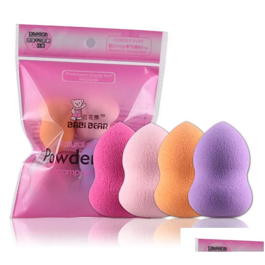 makeup sponge puff mini foundation sponges puffs set gourd waterdrop powder liquid cream blender smooth makeup tool 4pcs in one