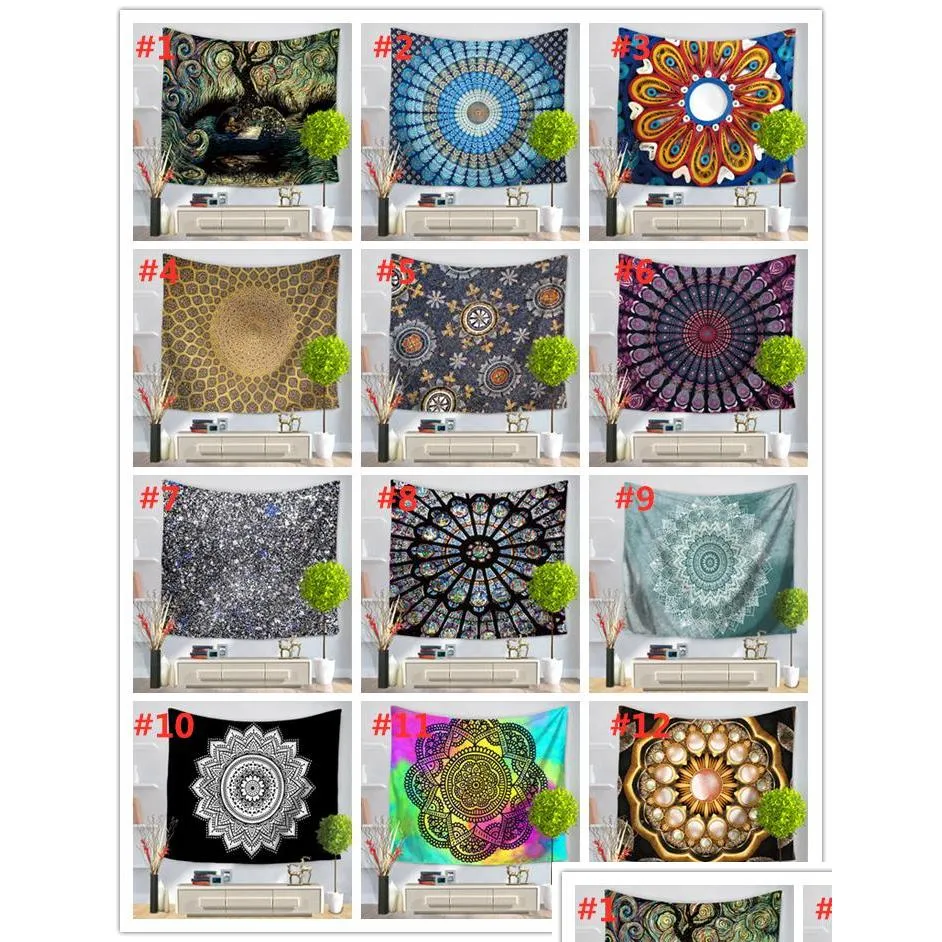 51 design mandala tapestry wall hanging mural yoga mats beach towel picnic blanket sofa cover party backdrop wedding home decoration