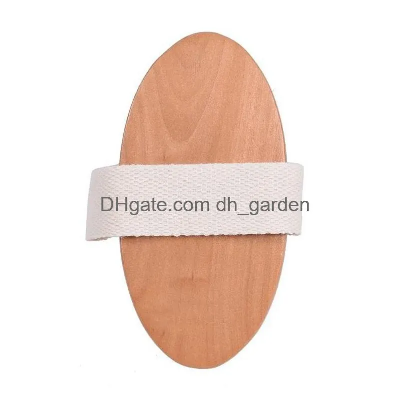 bath brush dry skin body soft natural bristle spa the wooden brushs bath shower bristle brush without handle t2i52093