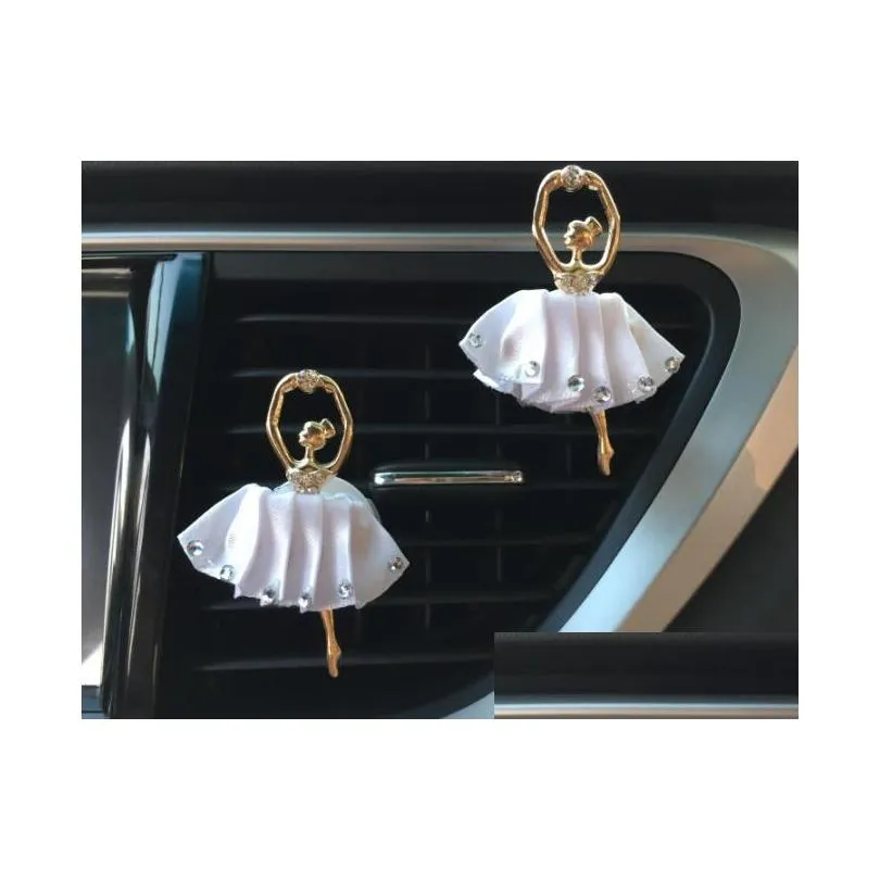 ballet girl air vent clip perfume fragrance air freshener dancing aroma decoration accessory car interior