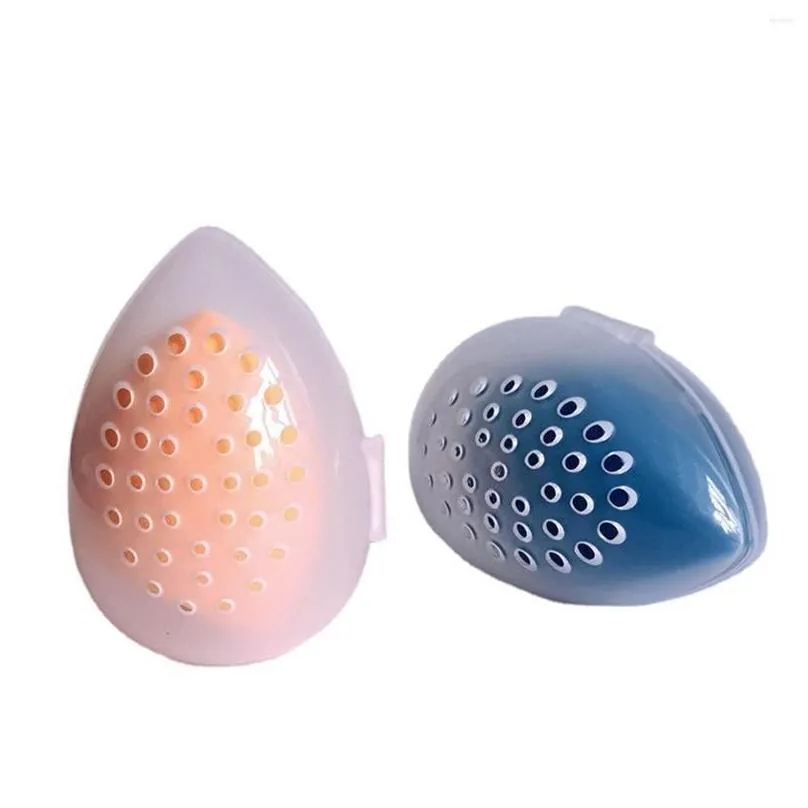 makeup sponges beauty fashion sponge stand storage case blender holder empty cosmetic egg rack collocate transparent puffs drying box