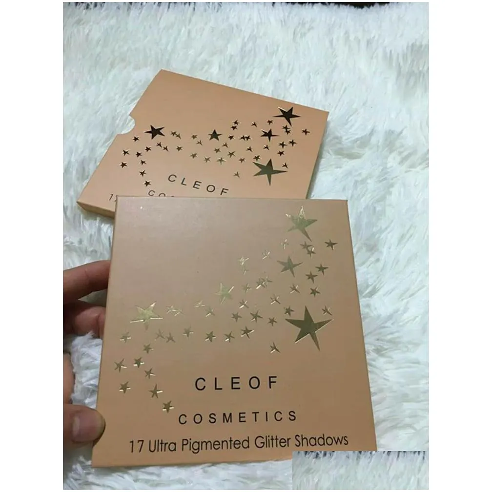 cleof glitter eyeshadow palette cleof glitter palette 17 ultra pigmented glitter shadows shipping 