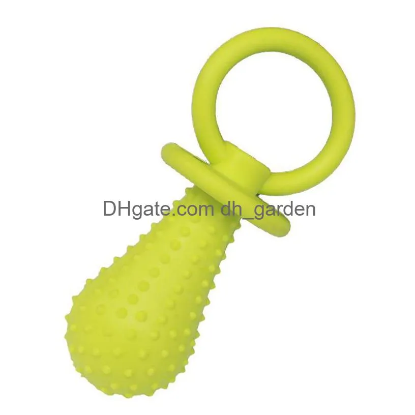 pet rubber pacifier dog toy interactive rubber soother pet dog cat puppy elasticity teeth dog chew toys tooth cleaning toy