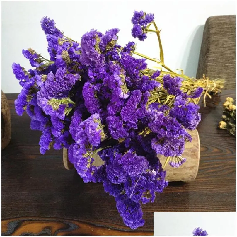 60cm crystal grass natural  dried preserved forget me not flowers real forever lover grass branch for home table decoration1