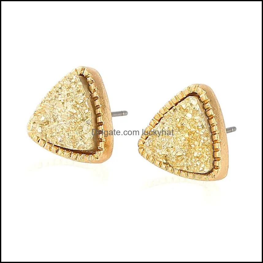 triangle earrings female banquet dress wild jewelry popular simple designer earrings