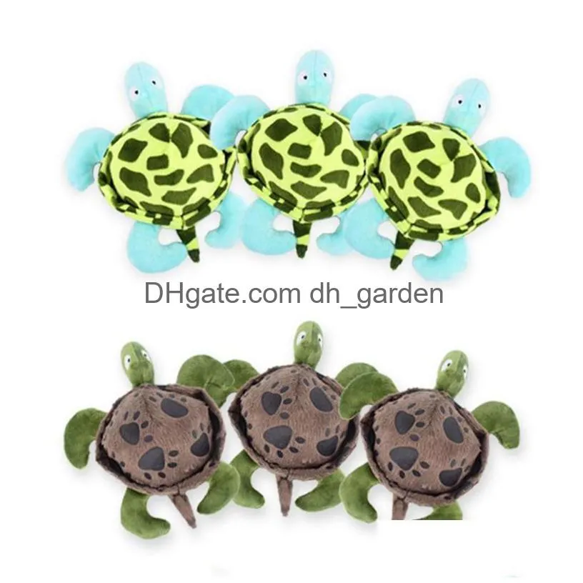 pet dog tortoise chew toy fun clean biteproof plush turtle figurine bitesounding dogs toys pet supplies