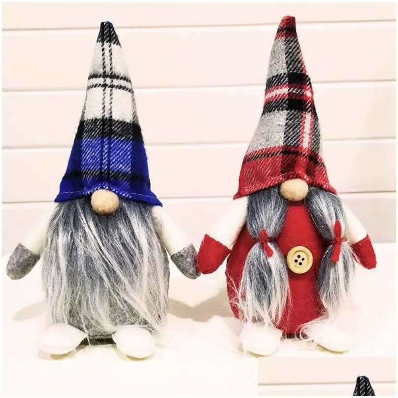 handmade swedish stuffed toy santa doll gnome scandinavian tomte nordic nisse sockerbit dwarf elf home ornaments christmas santa