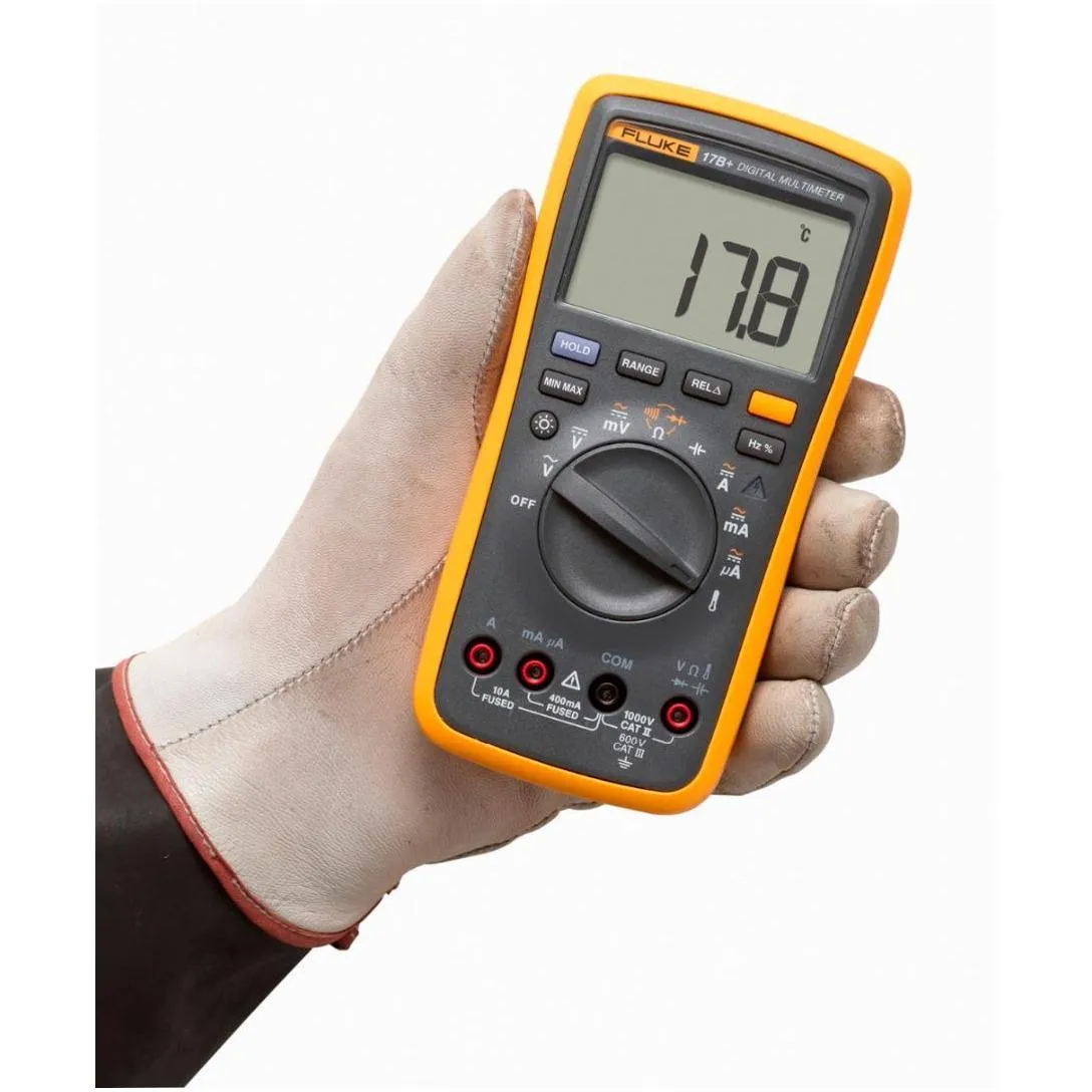 fluke 17badd auto range digital probe multimeter meter temperature frequency1