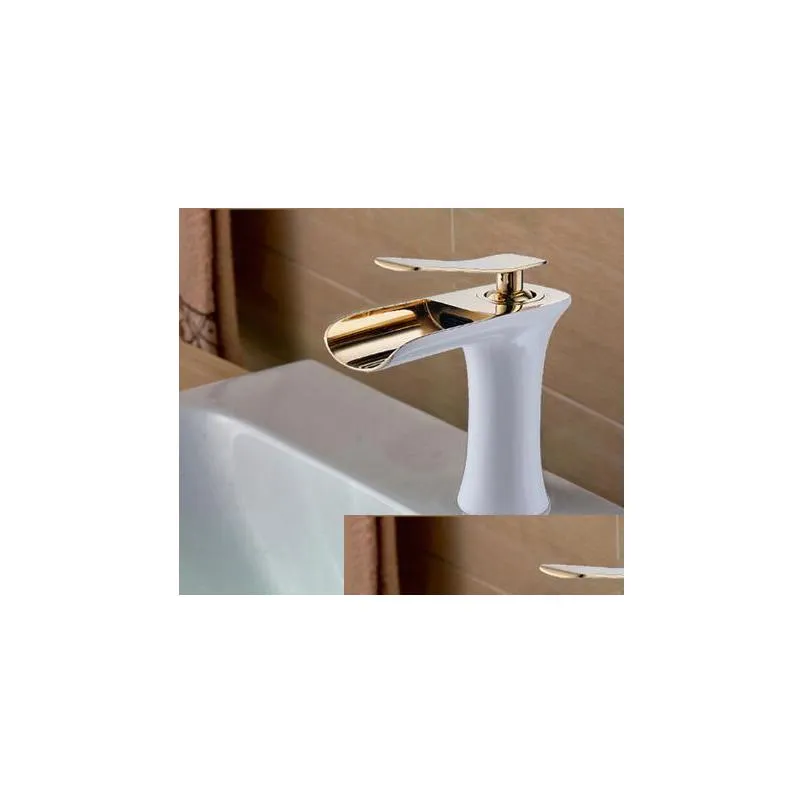 waterfall brass vanity sink faucet chrome bathroom sink basin mixer tap 83008