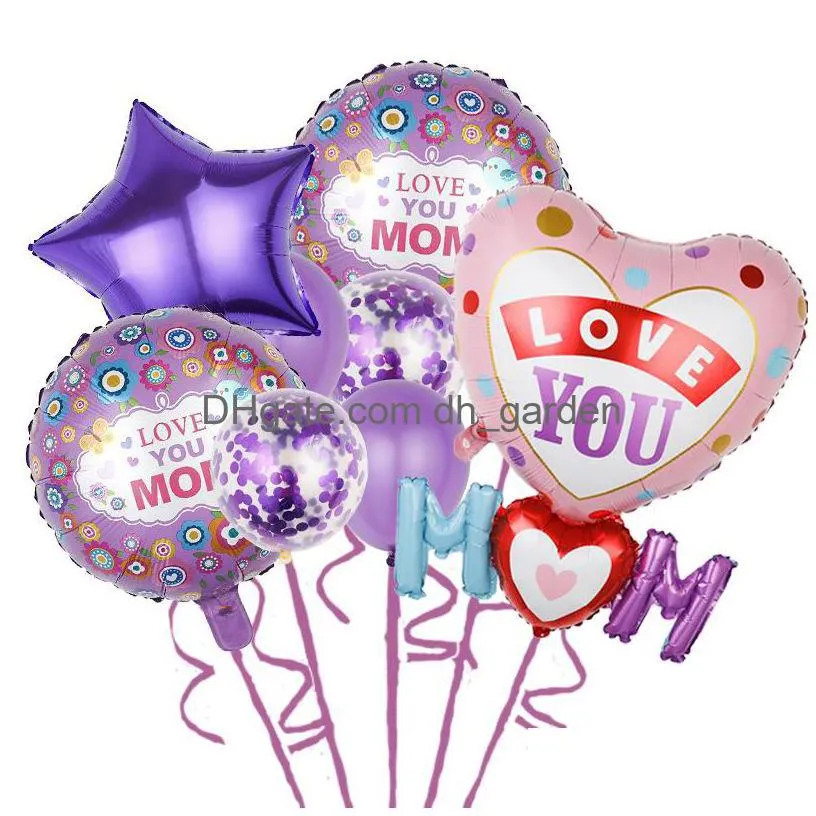 mothers day party theme decorative balloons festive balloon set mom i love you birthday bedroom meaning extraordinary birthday