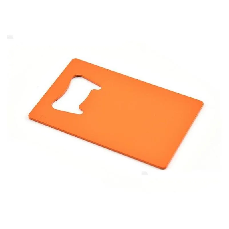 wallet size stainless steel opener 4 colors credit card beer bottle opener business card bottle openers