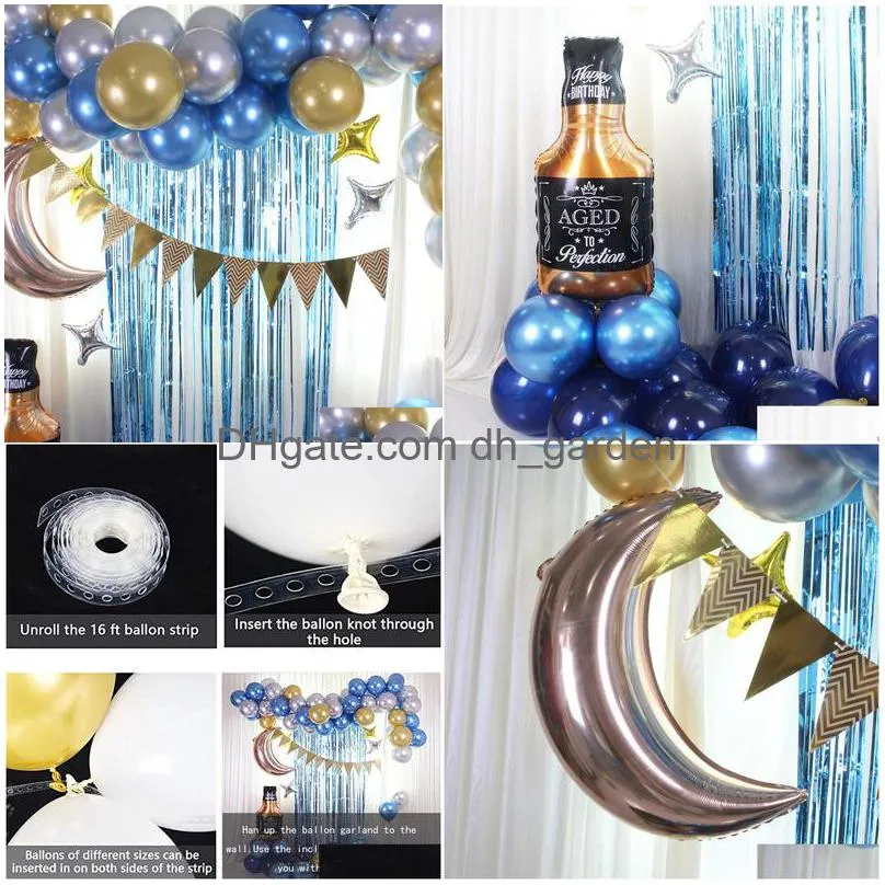 christmas party supplies chain flag whisky balloon chain suit decoration site layout props