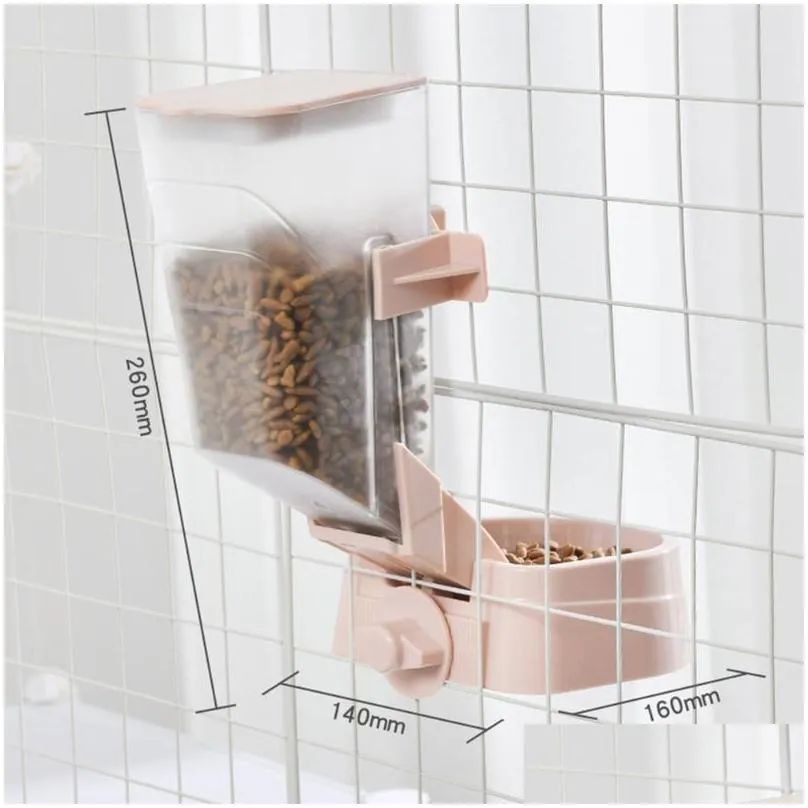 dog bowls feeders 2l pet hanging food dispenser multipurpose cats parrots birds foodstuff feeder cage device adjusted hangable bowl