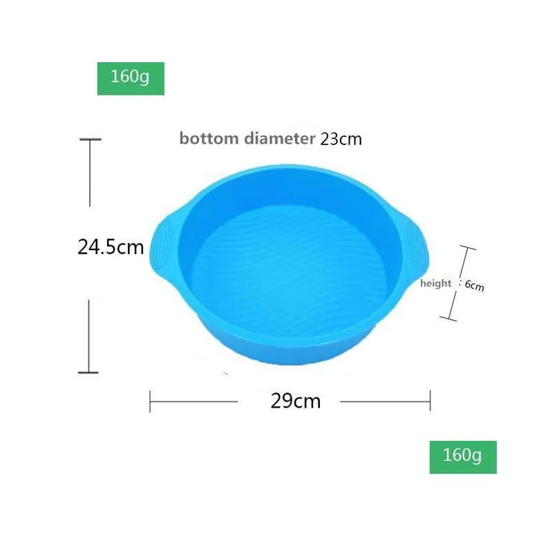 silicone round circular shape cake mold multicolor bakeware baking tool for cakes mousse pan decorating accessories