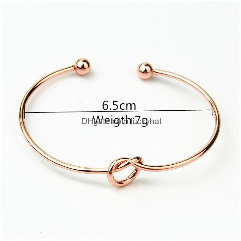 fashion jewelry 26 az english letter bangle bracelet silver gold letter charm bracelet love knot wristband cuffs