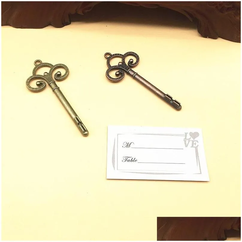 vintage key place card holder key shape table number holders wedding favors key to my heart table card holderfp1021