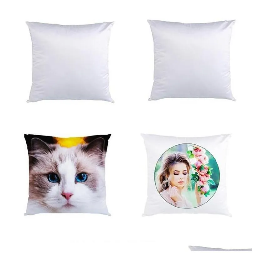 3 sizes sublimation pillowcase doublefaced heat transfer printing pillow covers blank pillow cushion without insert polyester pillow