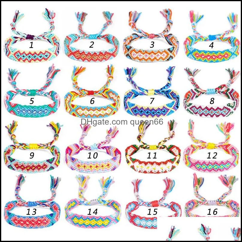 moon girl 20 pieces random color friendship bracelet for women fashion handmade macrame braided pulseras femme dropshipping f1201 251