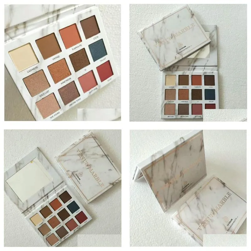 new makeup palettelonglasting venus marble cosmetics 12 color eyeshadow palette eyes cosmetics makeup palette for shipping